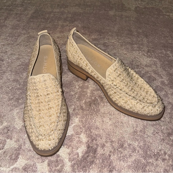 Rothy's Women’s 8 The Lug Loafer Snowcap Bouclé Cream Slip On Shoes - Picture 2 of 6